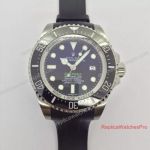 Rolex Deepsea D-Blue Dial Replica Black Rubber Band Watch 44mm